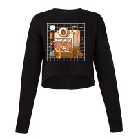 Kawaii Coffee Shop Cropped Sweater | Artistshot