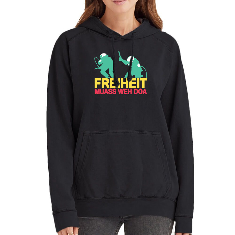 New Freiheit Muass Cool Vector Design Vintage Hoodie | Artistshot