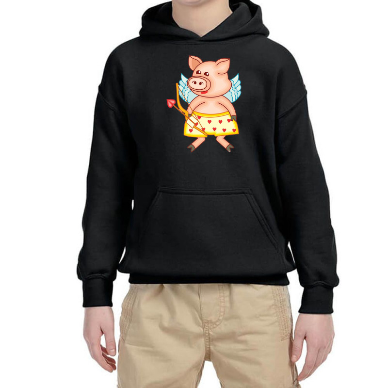 Pig Amor Youth Hoodie | Artistshot