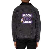 Birthday 2 Toddler Boys Two The Moon Unisex Sherpa-lined Denim Jacket | Artistshot