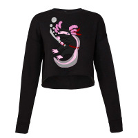 Ninja Axolotl (pink) Cropped Sweater | Artistshot