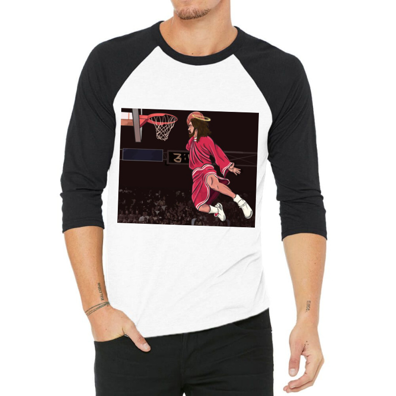 Could Jesus Ball Poster 3/4 Sleeve Shirt | Artistshot