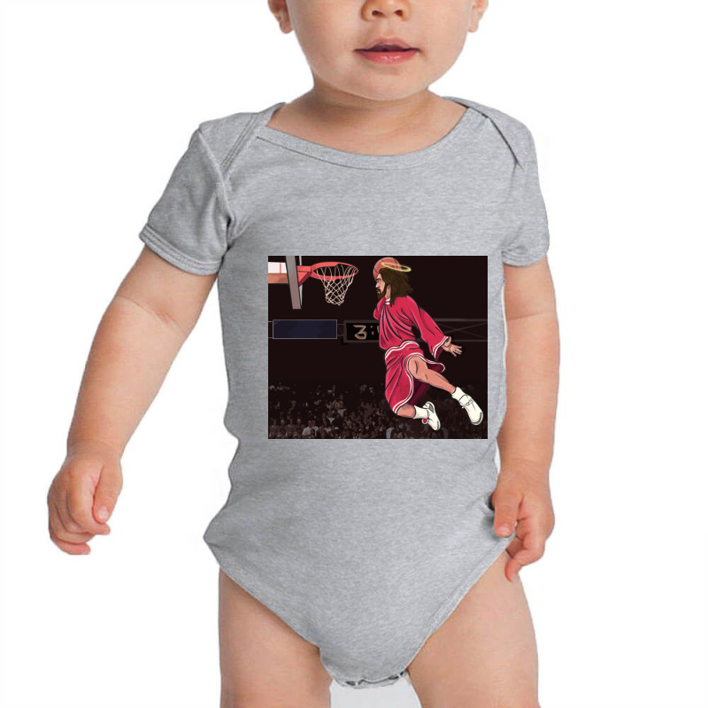 Could Jesus Ball Poster Baby Bodysuit | Artistshot