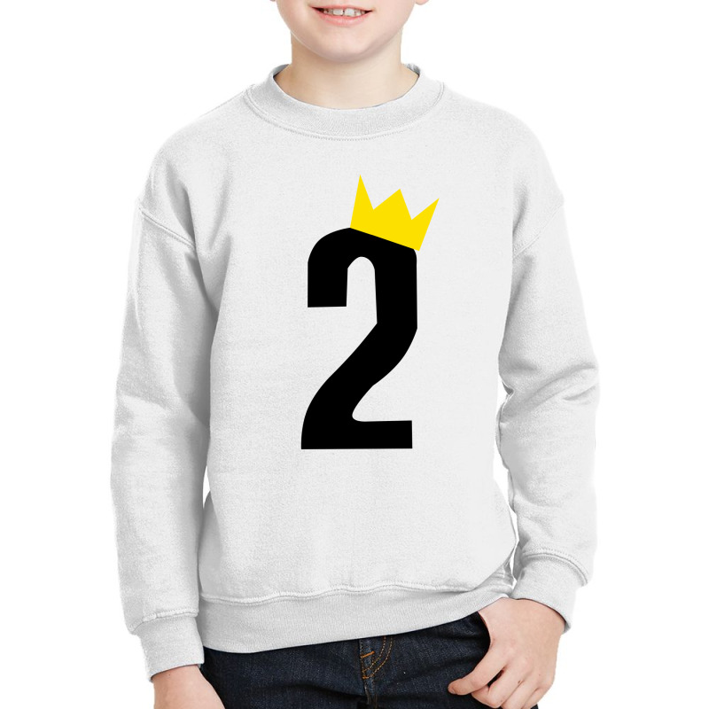 Second Birthday Crown Youth Sweatshirt | Artistshot