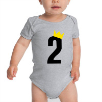 Second Birthday Crown Baby Bodysuit | Artistshot