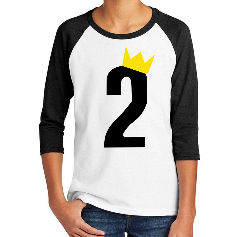 Second Birthday Crown Youth 3/4 Sleeve | Artistshot