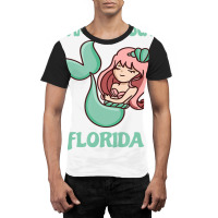 Panama City Beach Cute Mermaid Themed Graphic T-shirt | Artistshot