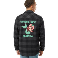 Panama City Beach Cute Mermaid Themed Flannel Shirt | Artistshot