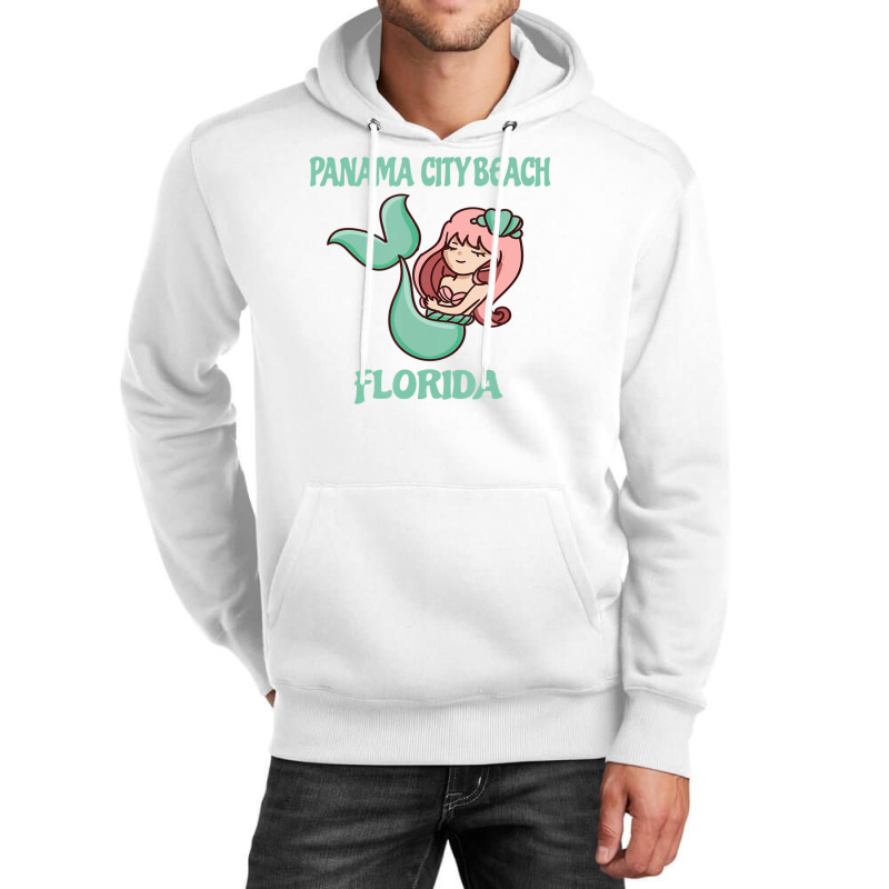 Panama City Beach Cute Mermaid Themed Unisex Hoodie by rastyrocl | Artistshot