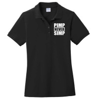 Pimp Shirts Never Simp Pimpin Pimps Simpin Ladies Polo Shirt | Artistshot