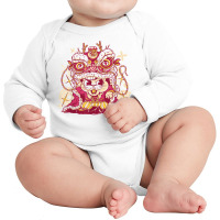 Happy Chinese New Year 2023 Year Of The Rabbit Dragon Dance T Shirt Long Sleeve Baby Bodysuit | Artistshot