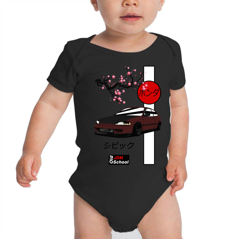 Jdm Eg Red Sun Edition Baby Bodysuit by macklinsampson | Artistshot