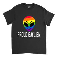 Proud Gaylien Gay Pride Flag Lgbt Heart Classic T-shirt | Artistshot