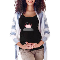 Pocket Axolotl - Albino Maternity Scoop Neck T-shirt | Artistshot