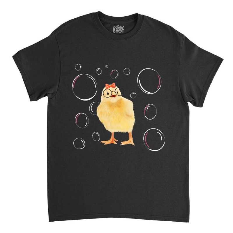 Cute Chick With Bubbles Classic T-shirt by Box Bingham | Artistshot