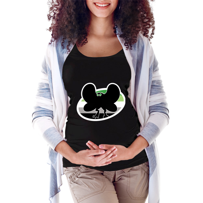 Aromantic Mothman Cryptid Pride Maternity Scoop Neck T-shirt by Rios Arevalo | Artistshot