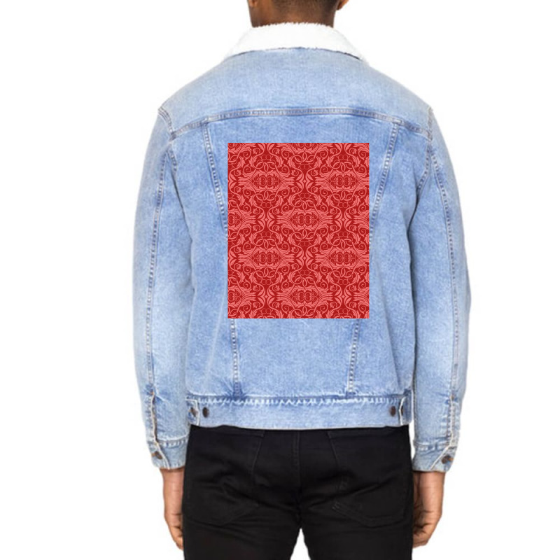 Patrones De Vectores 222 Unisex Sherpa-lined Denim Jacket | Artistshot