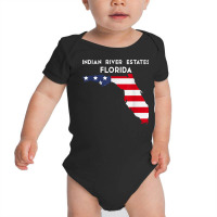 Indian River Estates Florida Usa State America Travel Florid T Shirt Baby Bodysuit | Artistshot