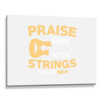 Christian Music Church Guitar Bass Jesus  Rock Gift Metal Print Horizontal | Artistshot