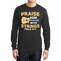 Christian Music Church Guitar Bass Jesus  Rock Gift Long Sleeve Shirts | Artistshot