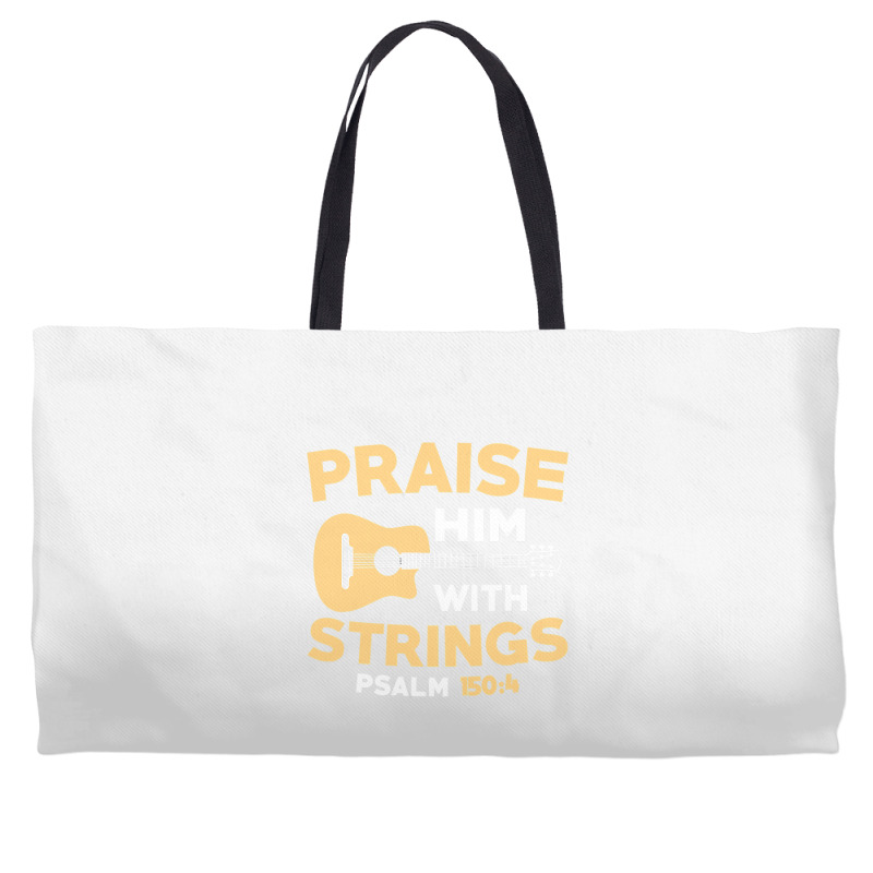 Christian Music Church Guitar Bass Jesus  Rock Gift Weekender Totes | Artistshot