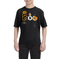 Halloween Boo Owl With Witch Hat Spiders Boys Girls Kids Youth Tee | Artistshot