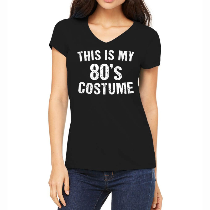 80s Costume Halloween 1980s Women's V-Neck T-Shirt by hongquangd | Artistshot