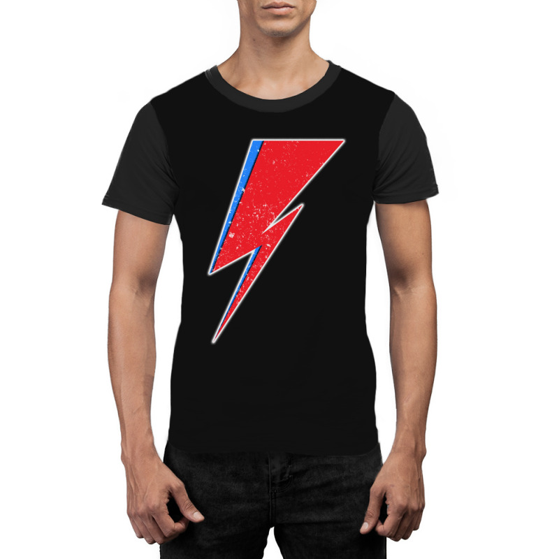 Red And Blue Thunderbolt Graphic T-shirt | Artistshot