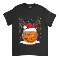 Christmas Basketball Reindeer Funny Santa Hat Xmas Kids Classic T-shirt | Artistshot