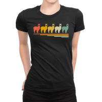 Alpaca Retro Vintage 70s 80s Animal Lover Ladies Fitted T-shirt | Artistshot