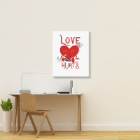 Cupid Arrow Love Hurts Valentines Day Portrait Canvas Print | Artistshot