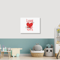 Cupid Arrow Love Hurts Valentines Day Landscape Canvas Print | Artistshot