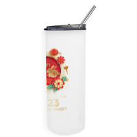 Happy Lunar New Year 2023 Year Of The Rabbit Skinny Tumbler | Artistshot