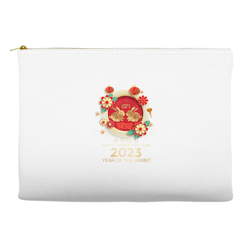 Happy Lunar New Year 2023 Year Of The Rabbit Accessory Pouches | Artistshot