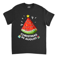 Christmas In August Watermelon Santa Summer Tree Classic T-shirt | Artistshot