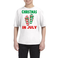 Christmas In July Flip Flop Xmas In July Decorations Party Youth Tee | Artistshot