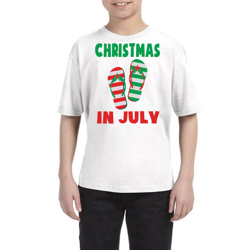 Christmas In July Flip Flop Xmas In July Decorations Party Youth Tee | Artistshot