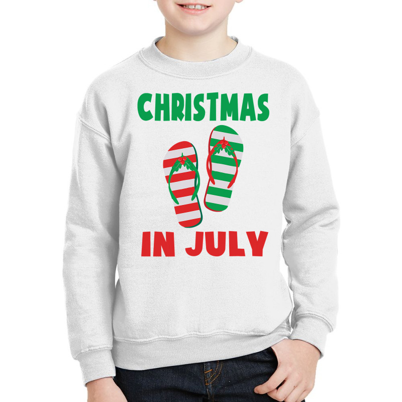 Christmas In July Flip Flop Xmas In July Decorations Party Youth Sweatshirt | Artistshot