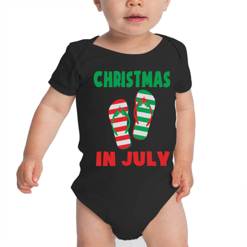 Christmas In July Flip Flop Xmas In July Decorations Party Baby Bodysuit | Artistshot