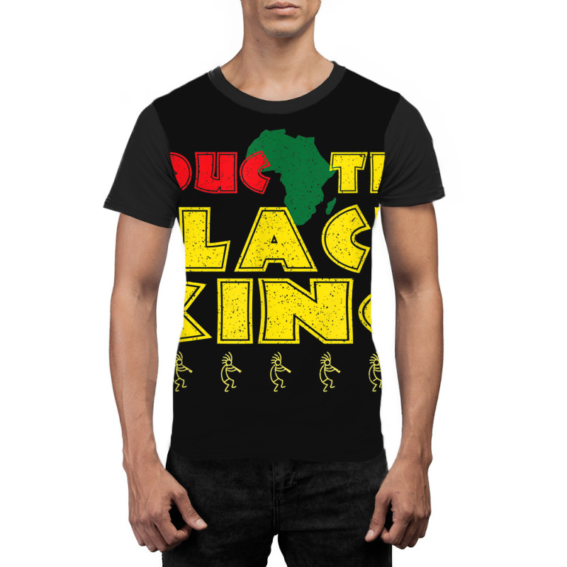 Mens Educated Black King Black History Month Black Lives Matter Graphic T-shirt by LINDAUDSON | Artistshot