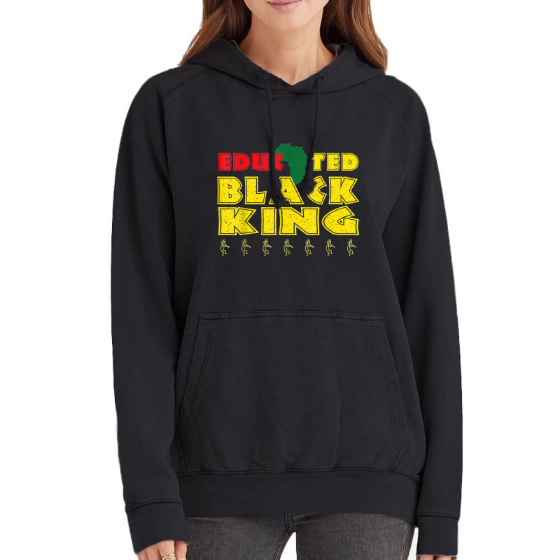 Mens Educated Black King Black History Month Black Lives Matter Vintage Hoodie by LINDAUDSON | Artistshot