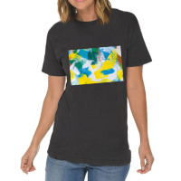 Yellow Paint Textured Vintage T-shirt | Artistshot