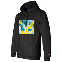 Yellow Paint Textured Champion Hoodie | Artistshot