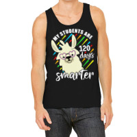 Womens My Students Are 120 Days Smarter Prek Teacher Llama Lovers Vnec Tank Top | Artistshot