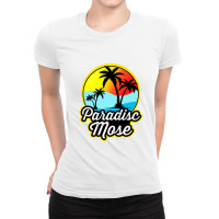 Summer Paradise Mose Ladies Fitted T-shirt | Artistshot