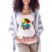 Summer Paradise Mose Maternity Scoop Neck T-shirt | Artistshot