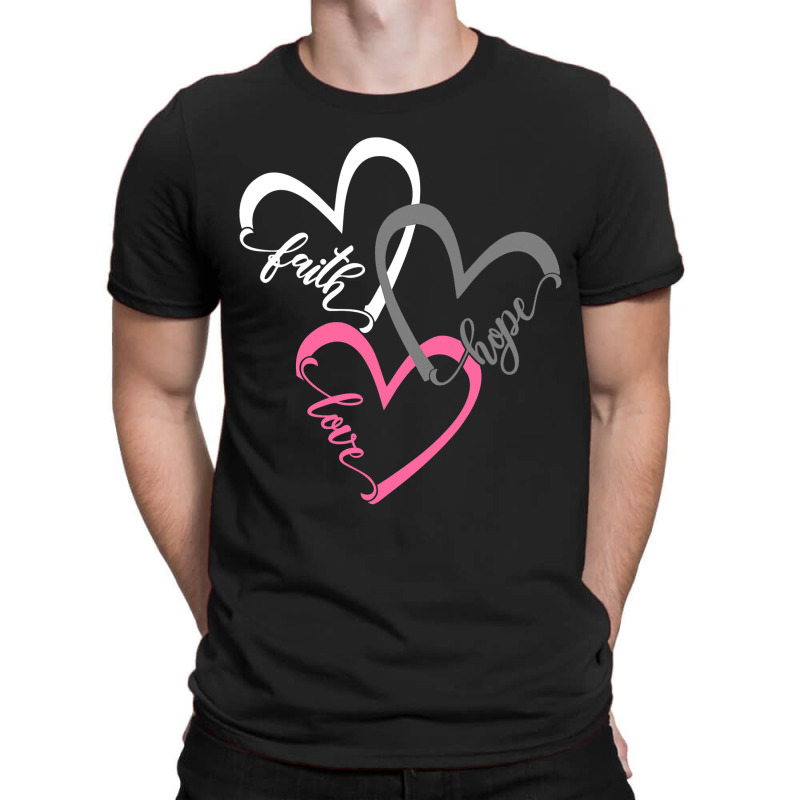 Faith Hope Love Hearts Tee T-shirt | Artistshot