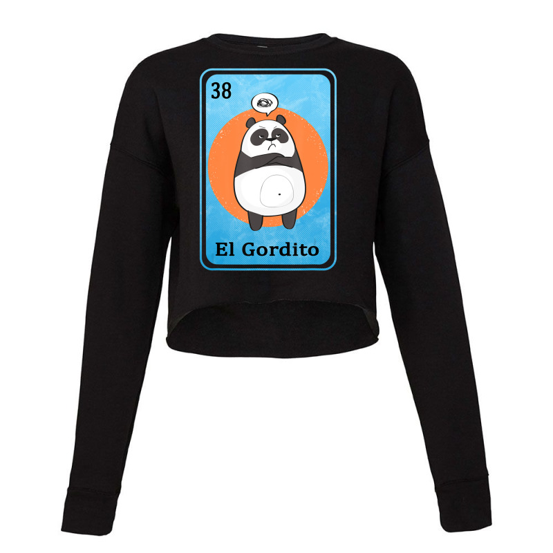 Spanish Mexican Lottery Bingo El Gordito Cropped Sweater by Min05 | Artistshot