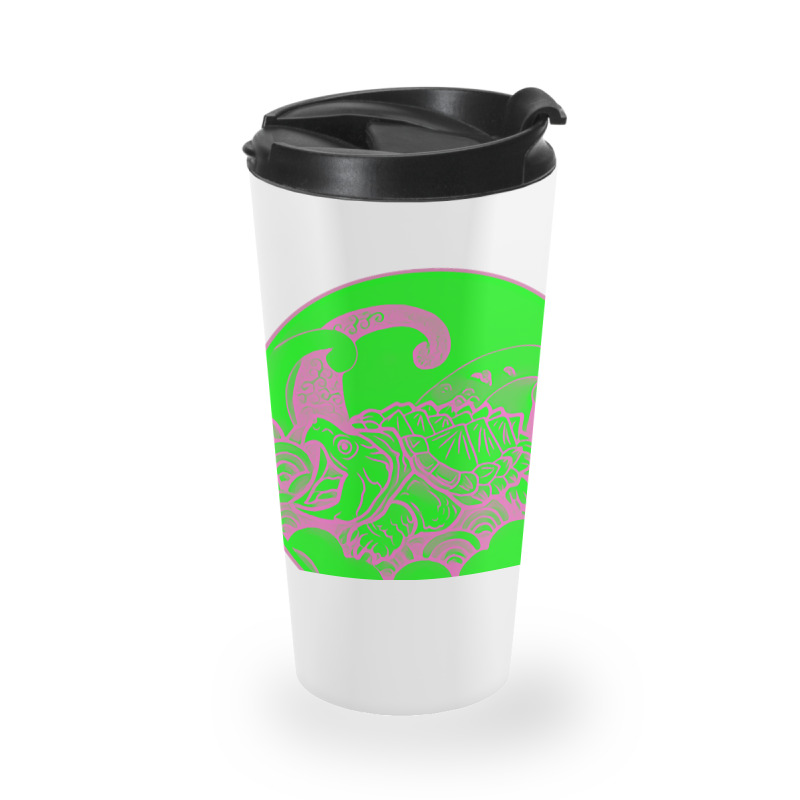 Giant Alligator Snapping Turtle - Japanese Style For Reptiles Lovers - Travel Mug | Artistshot