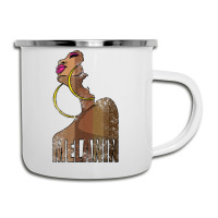 Melanin Drippin Beautiful Afro Woman Black History Feb Gift Camper Cup | Artistshot